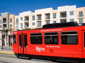 Walking distance to grossmont trolley center offering direct access to sdsu, mission valley and downtown san diego